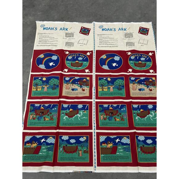Noah's Ark, Cloth Book, Fabric Panel, Sewing, Craft Project, ~ 250811-WH 501 - Picture 1 of 6